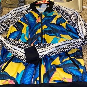 Adidas floral jacket